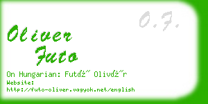 oliver futo business card